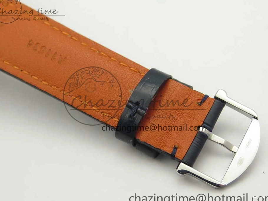 MIROTIME 0419 Portofino Automatic SS FKF 1:1 Best Edition Blue Dial on Blue Leather Strap A Cozy 7133